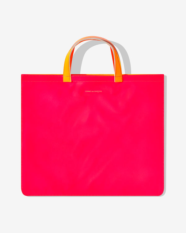 CDG Wallet - Super Fluo Tote Bag - (Pink/Yellow)