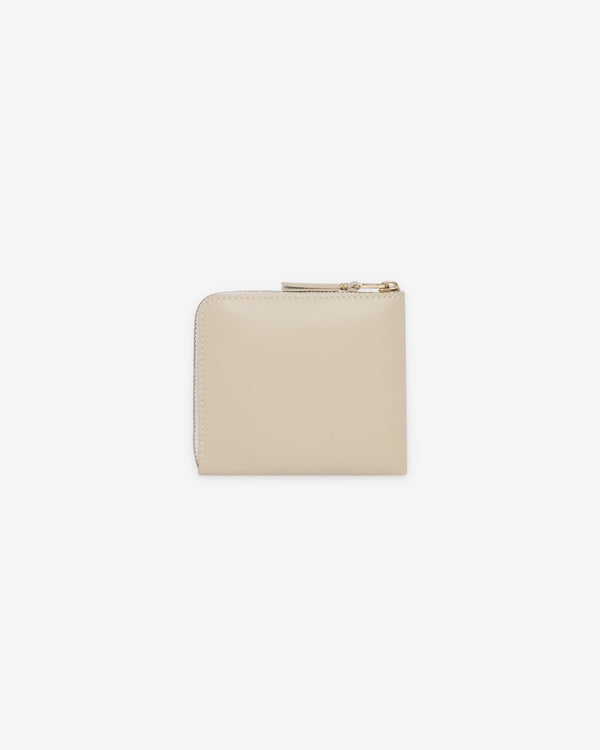 CDG Wallet - Classic Leather Zip Around Wallet - (SA3100 Ecru)