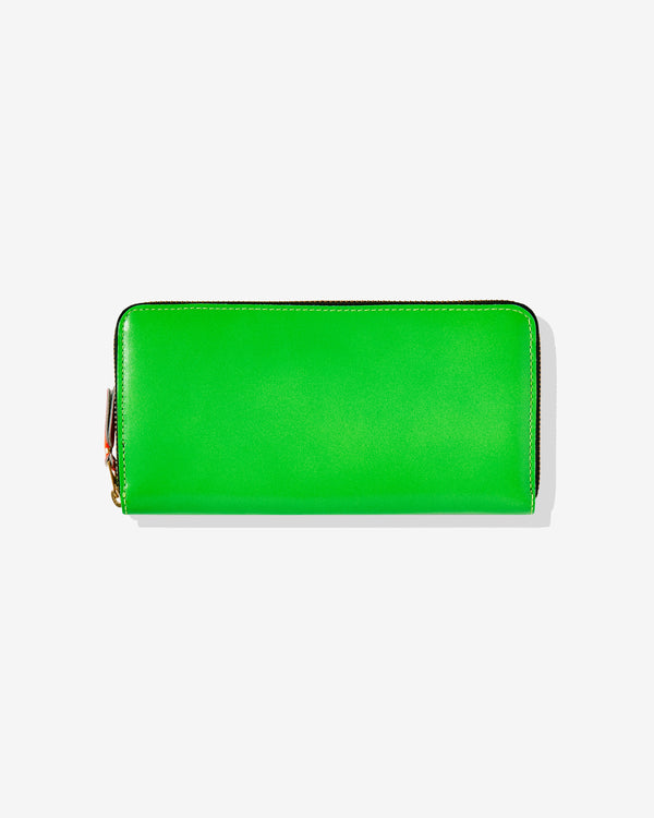 CDG Wallet - Super Fluo Zip Around Wallet - (Green SA0111SF)