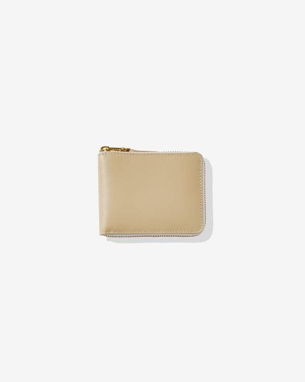 CDG Wallet - Full Zip Around Wallet - (Off White SA7100)