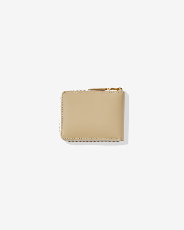 CDG Wallet - Full Zip Around Wallet - (Off White SA7100)