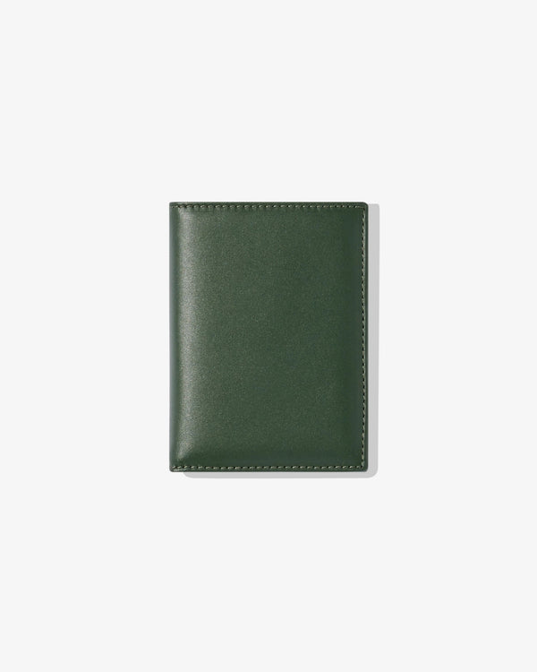 CDG Wallet - Classic Leather Bifold Wallet - (SA0641 Bottle Green)