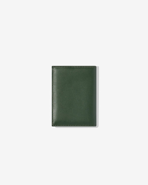 CDG Wallet - Classic Leather Bifold Wallet - (SA0641 Bottle Green)