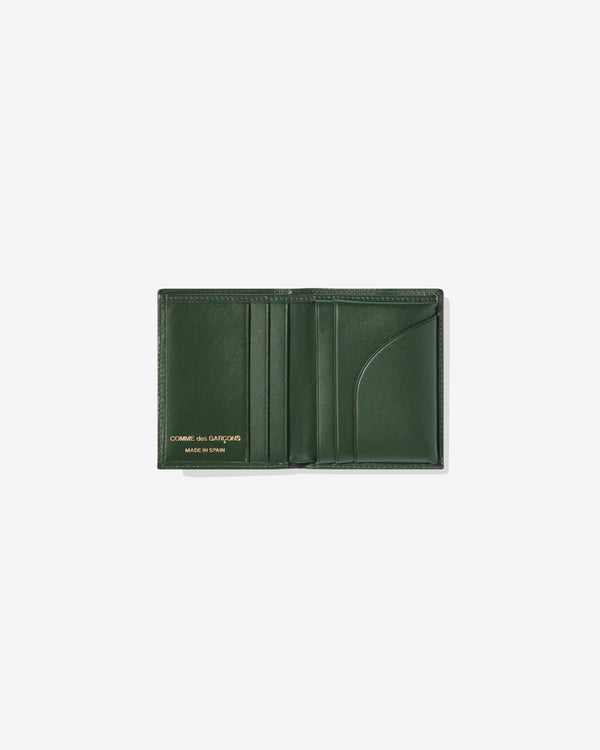 CDG Wallet - Classic Leather Bifold Wallet - (SA0641 Bottle Green)