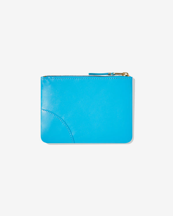 CDG Wallet - Classic Leather Zip Pouch - (Blue SA8100C)
