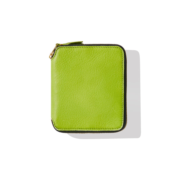 CDG Wallet - Washed Full Zip Around Wallet - (Green)