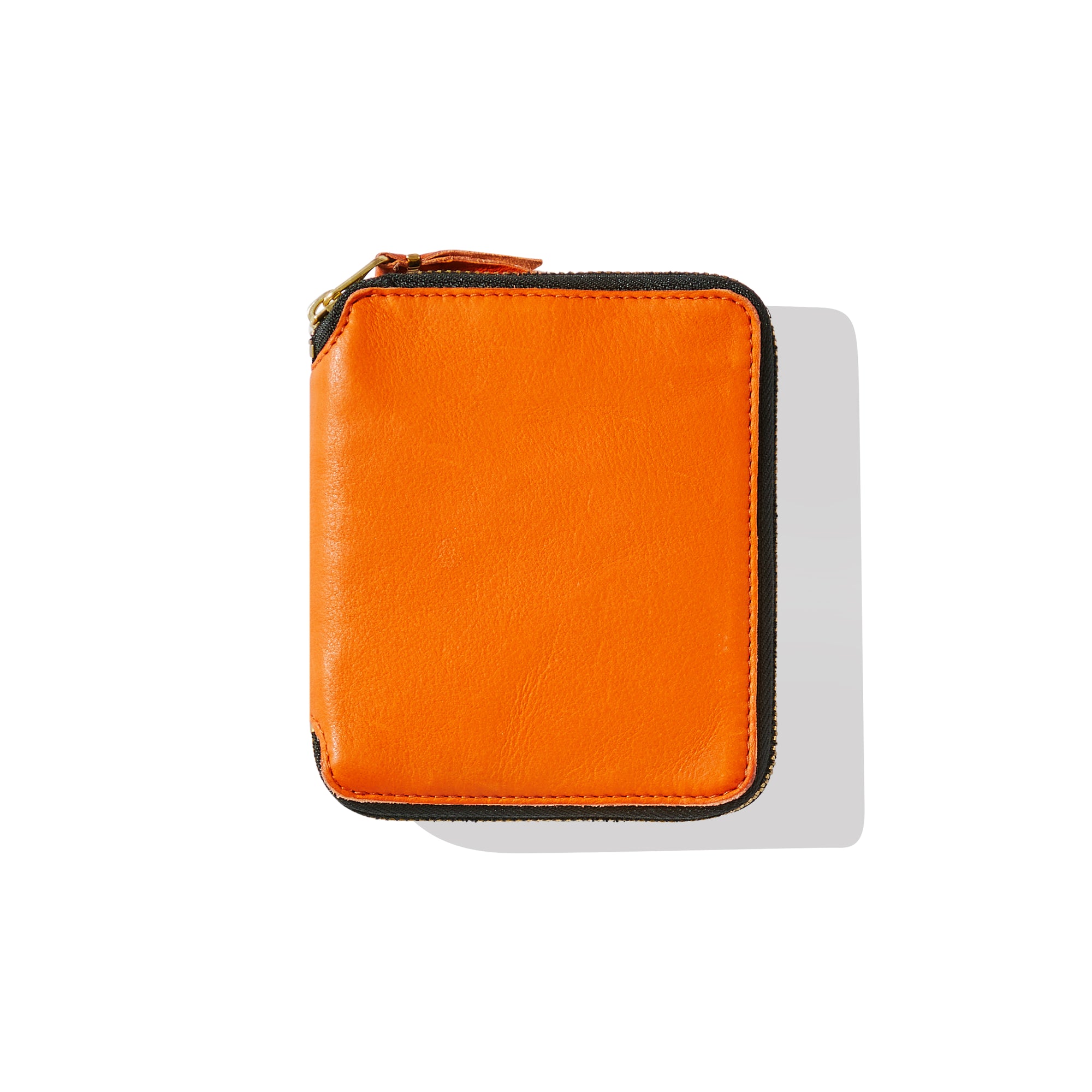CDG Wallet - Washed Full Zip Around Wallet - (Burnt Orange) view 1