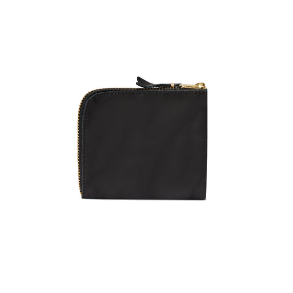 CDG Wallet - Washed Zip Around Wallet - (Black SA3100)