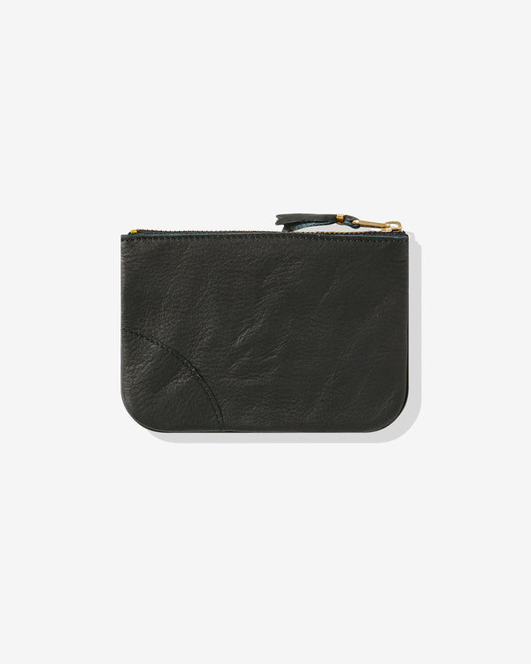 CDG Wallet - Washed Wallet Zip Pouch - (Black SA8100)