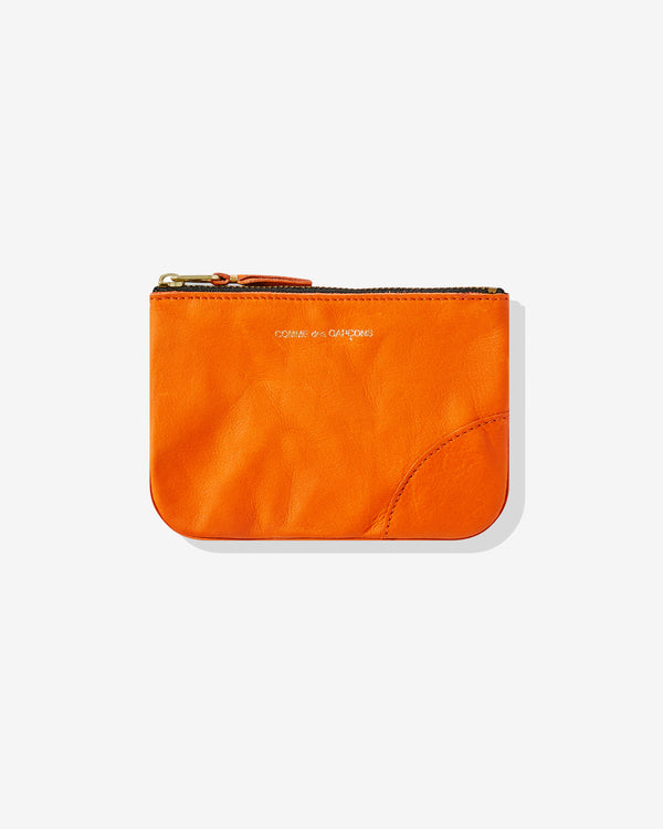 CDG Wallet - Washed Wallet Zip Pouch - (Burnt Orange SA8100)