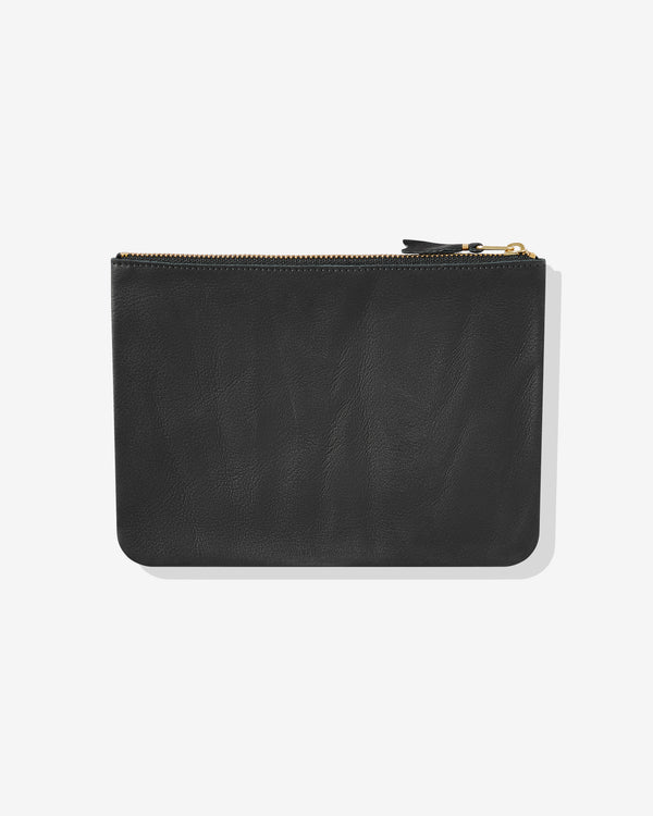 CDG Wallet - Washed Zip Pouch - (Black SA5100)