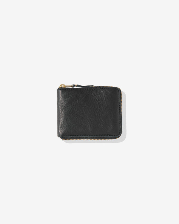 CDG Wallet - Washed Full Zip Around Wallet - (Black SA7100)