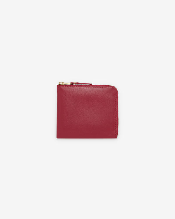 CDG Wallet - Classic Leather Zip Around Wallet - (SA3100 Red)