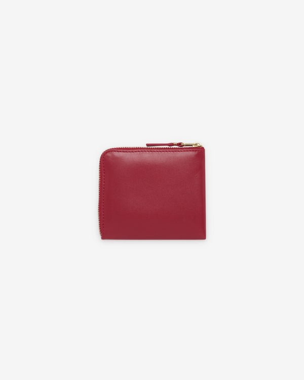 CDG Wallet - Classic Leather Zip Around Wallet - (SA3100 Red)