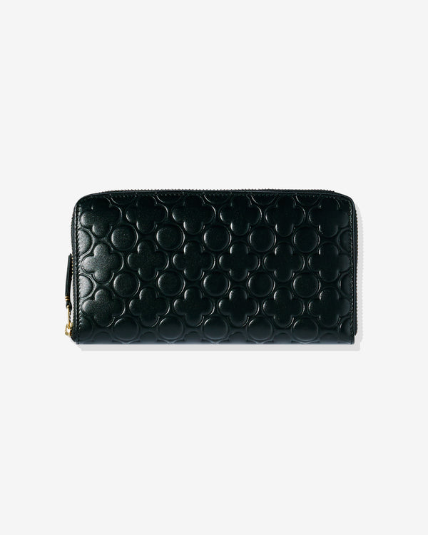 CDG Wallet - Classic Embossed B Zip Around Wallet - (Black SA011EB)