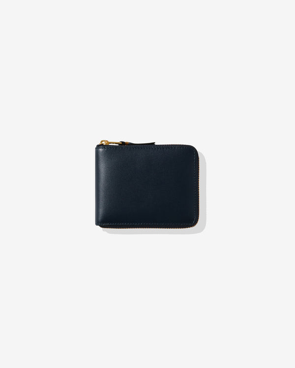 CDG Wallet - Classic Leather Full Zip Around Wallet - (SA7100 Navy)