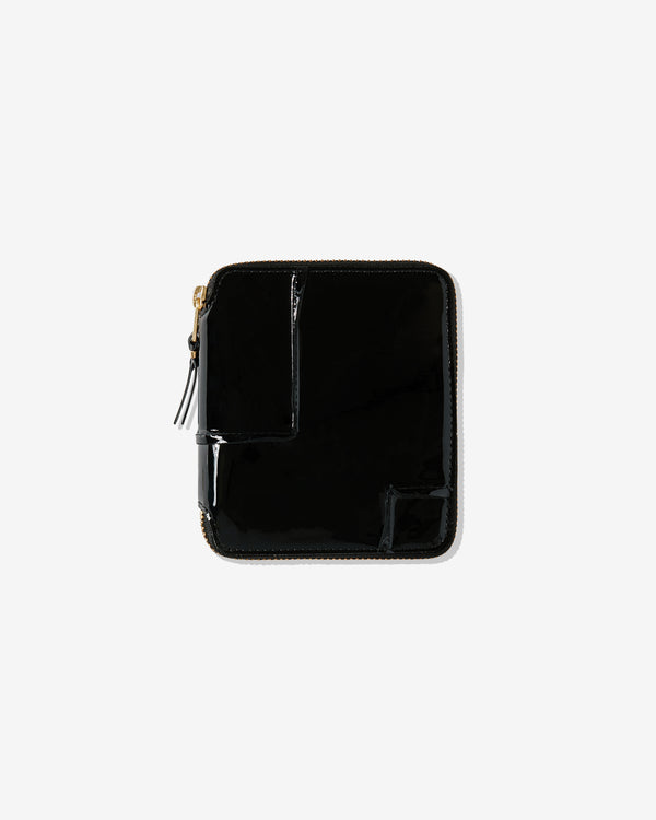 CDG Wallet - Reversed Hem Full Zip Around Wallet - (Black) SA2100RH