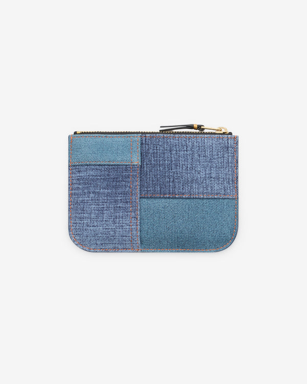 CDG Wallet - Denim Patchwork Wallet - (Blue SA8100DP)