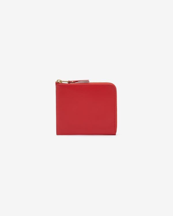CDG Wallet - Classic Leather Zip Around Wallet - (Orange SA3100C)