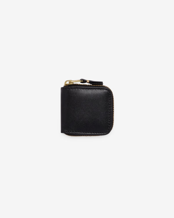 CDG Wallet - Classic Leather Line Small Zip Around Wallet - (SA4100 Black)
