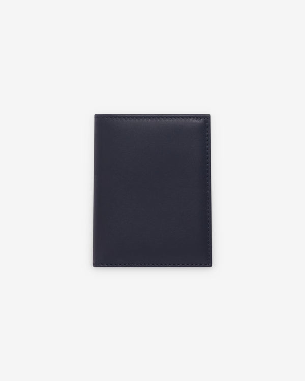CDG Wallet - Classic Leather Bifold Wallet - (SA0641 Navy)