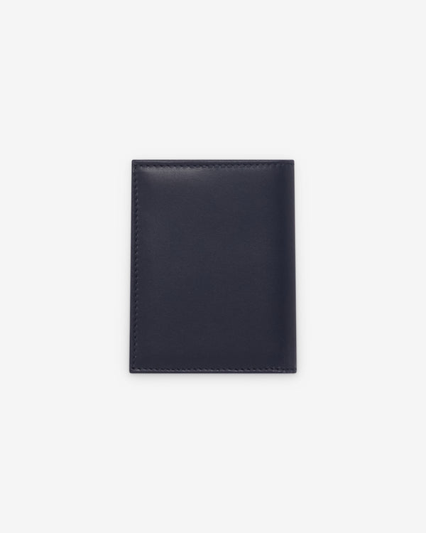 CDG Wallet - Classic Leather Bifold Wallet - (SA0641 Navy)