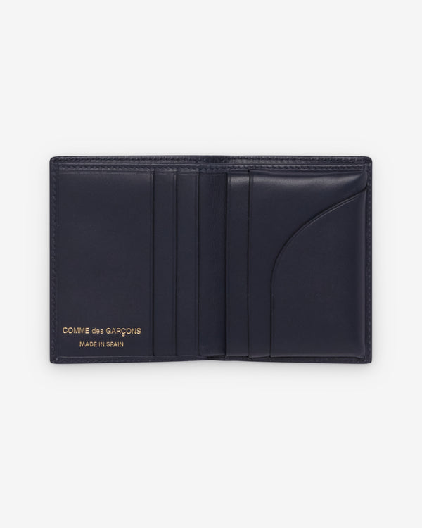 CDG Wallet - Classic Leather Bifold Wallet - (SA0641 Navy)