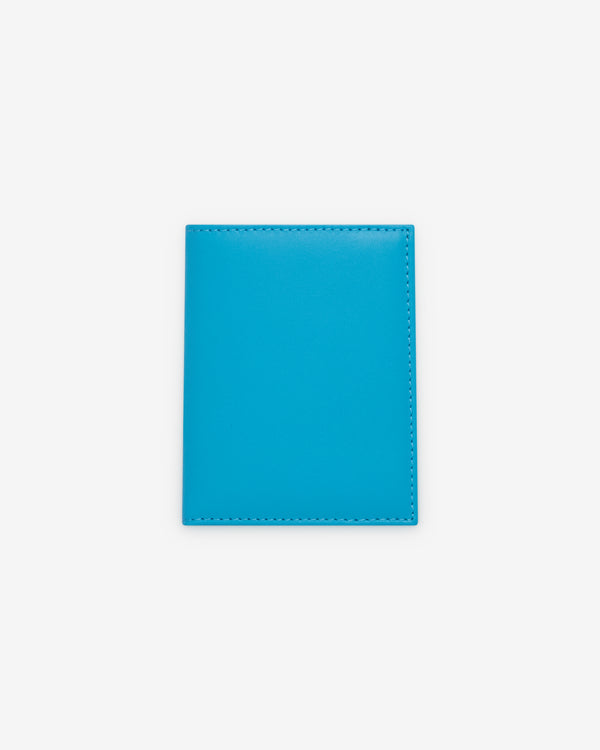 CDG Wallet - Colour Leather Line Bifold Wallet - (SA0641C Blue)