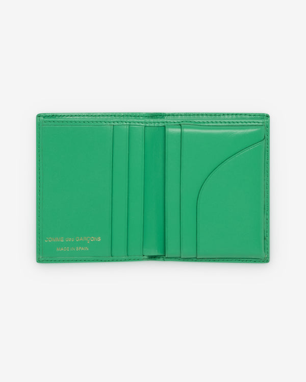 CDG Wallet - Colour Leather Line Bifold Wallet - (SA0641C Green)