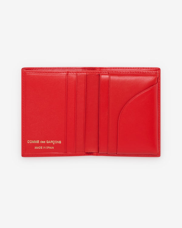 CDG Wallet - Colour Leather Line Bifold Wallet - (SA0641C Orange)