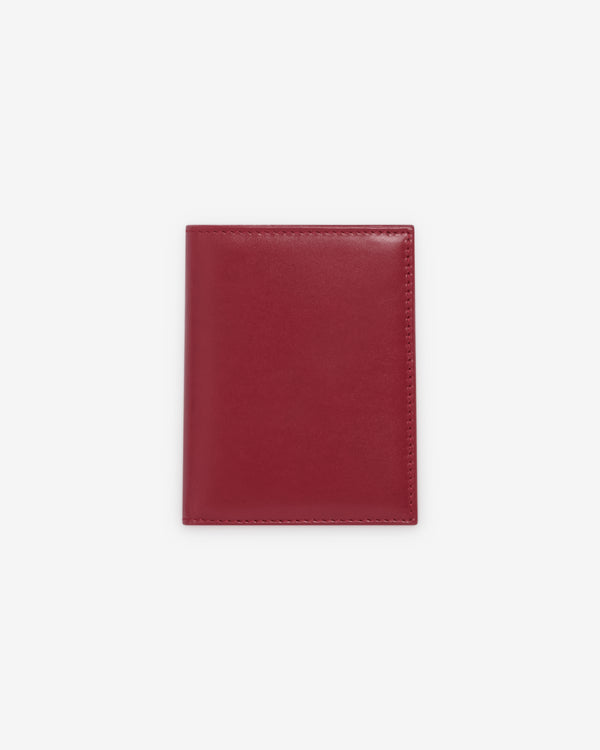 CDG Wallet - Colour Leather Line Bifold Wallet - (SA0641C Red)