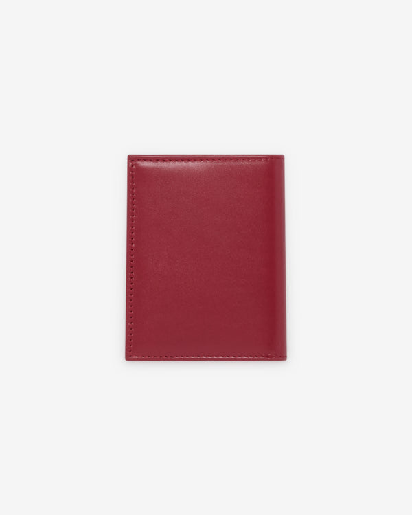 CDG Wallet - Colour Leather Line Bifold Wallet - (SA0641C Red)