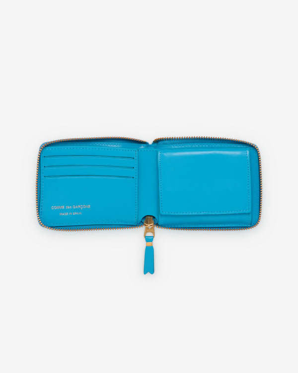 CDG Wallet - Classic Leather Line Full Zip Around Wallet - (SA7100 Blue)