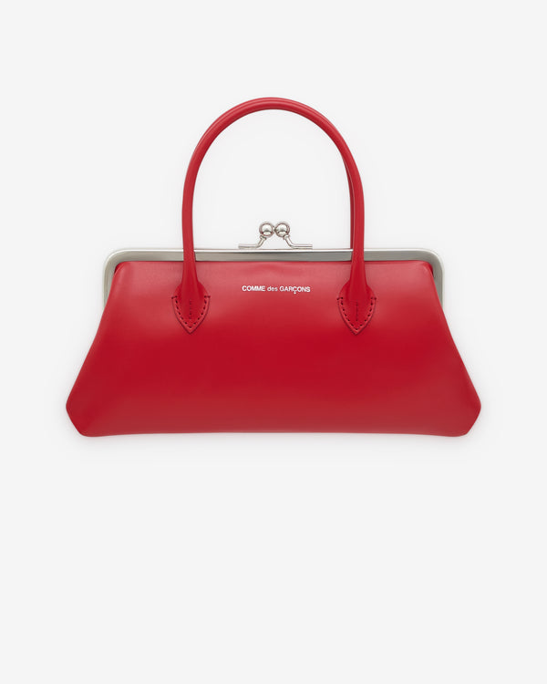 CDG Wallet - Large Wallet With Clasp Handles - (Red)