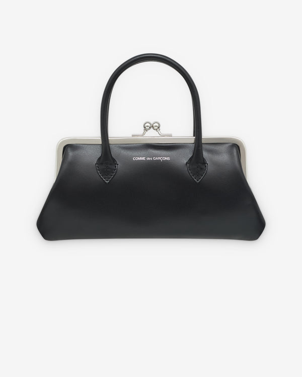 CDG Wallet - Large Wallet With Clasp Handles - (Black)