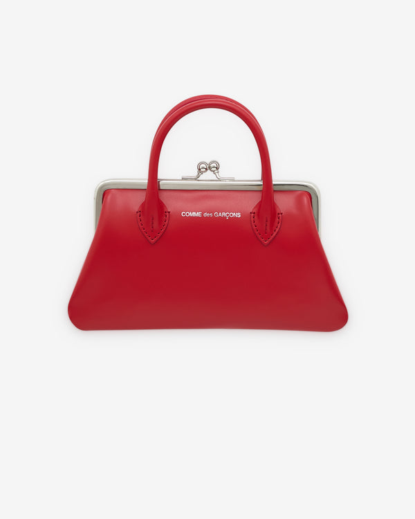 CDG Wallet - Medium Wallet With Clasp Handles - (Red)