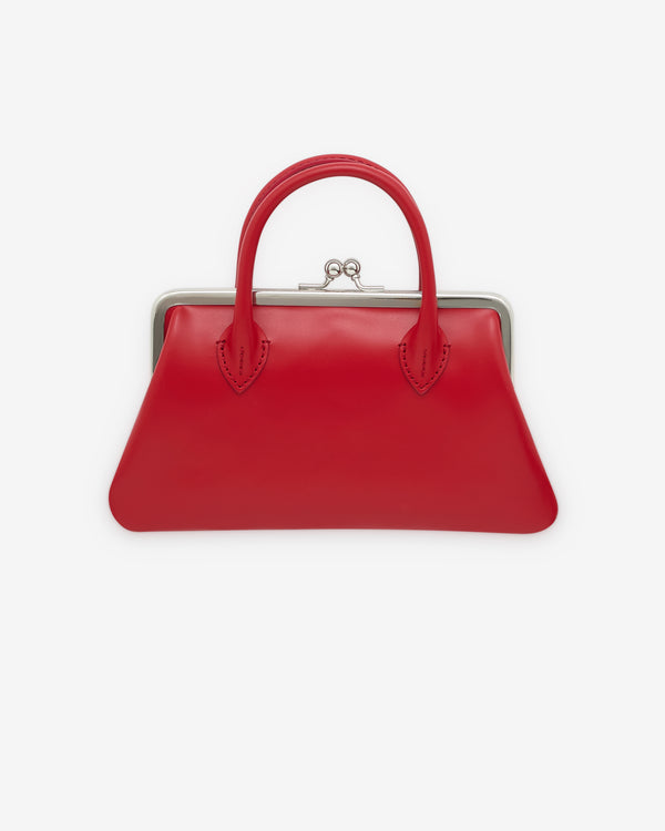 CDG Wallet - Medium Wallet With Clasp Handles - (Red)