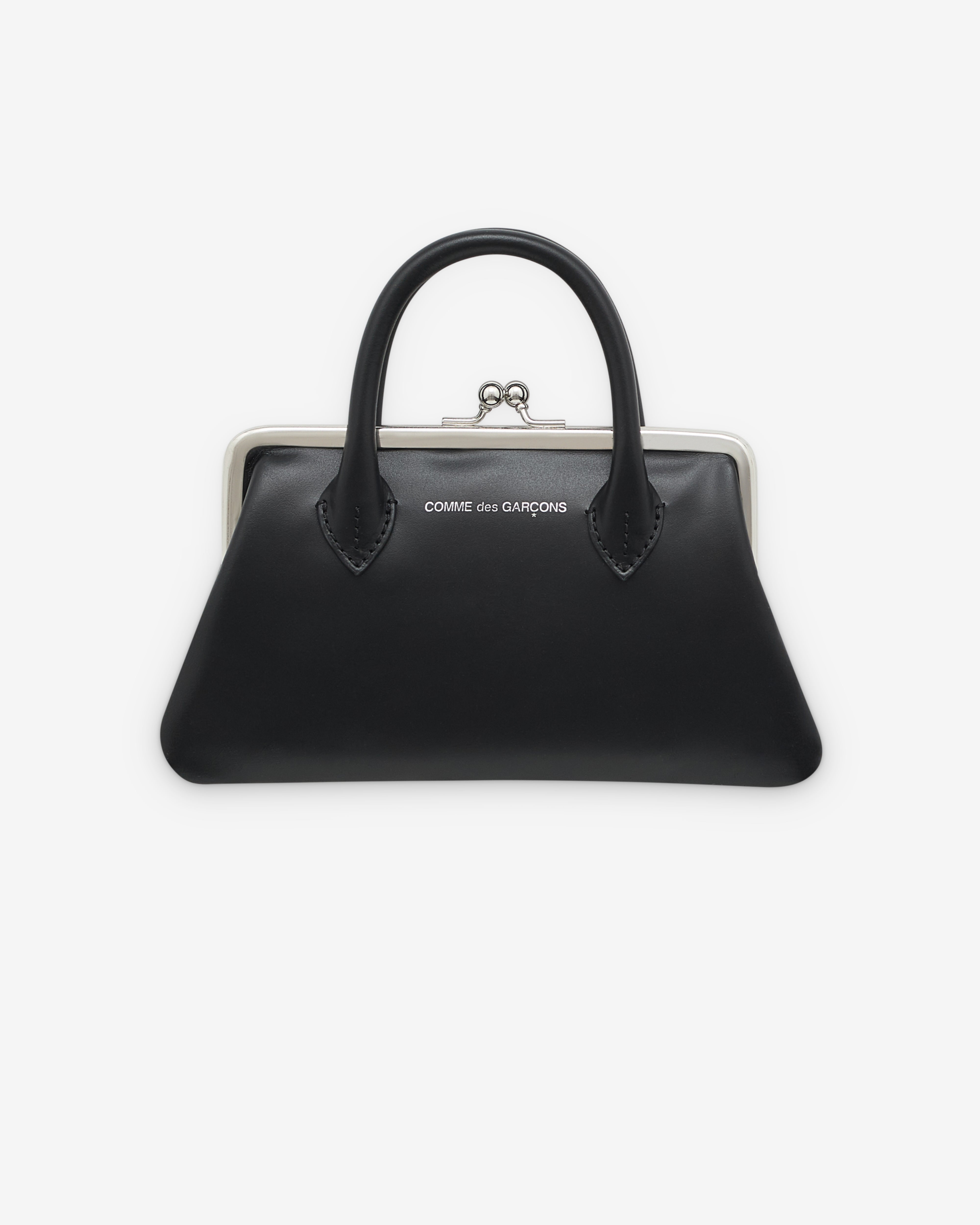 CDG Wallet: Medium Wallet With Clasp Handles (Black) | Dover Street ...