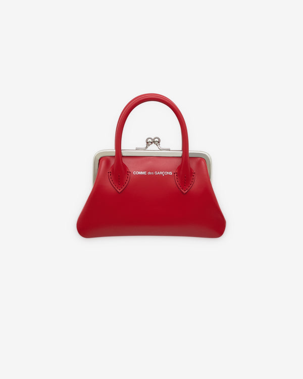 CDG Wallet - Small Wallet With Clasp Handles - (Red)