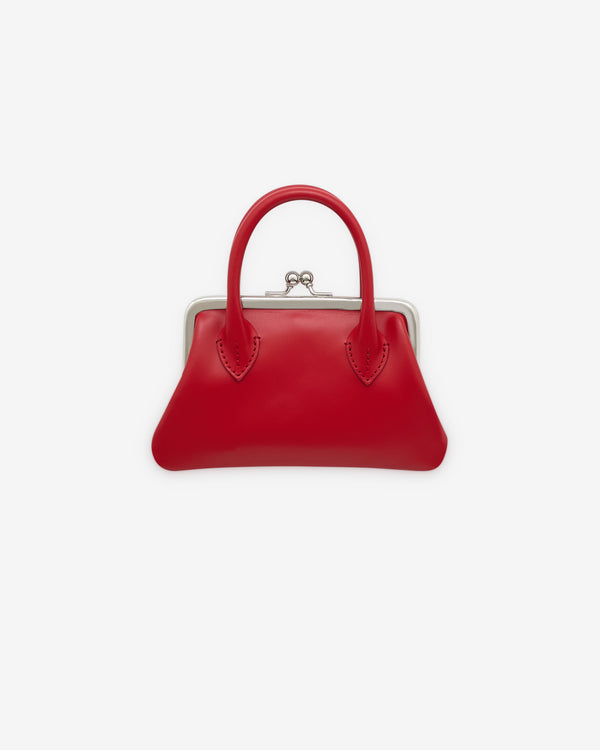 CDG Wallet - Small Wallet With Clasp Handles - (Red)