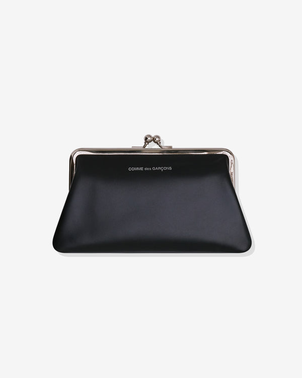 CDG Wallet - Kiss Clasp Medium Purse - (Black)