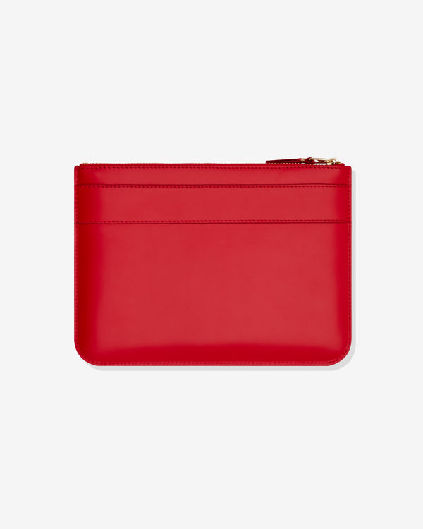 CDG Wallet - Big Bow Zip Pouch - (Red)
