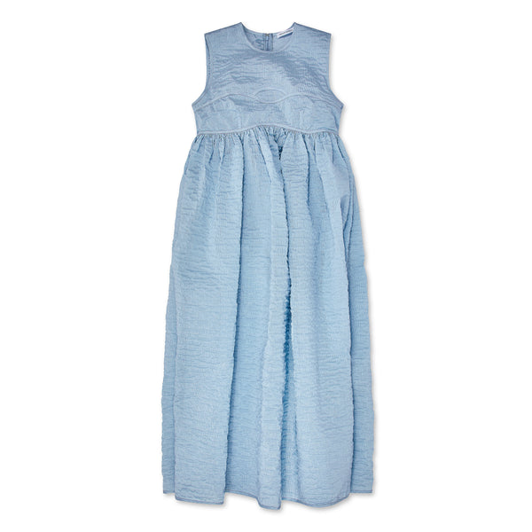 Cecilie Bahnsen - Women’s Soleil Sleeveless Midi Dress - (Mist Blue)