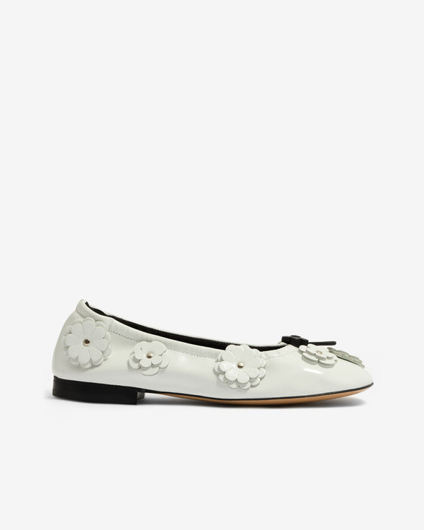Cecilie Bahnsen - Women’s Brielle Flat Ballerina - (White)
