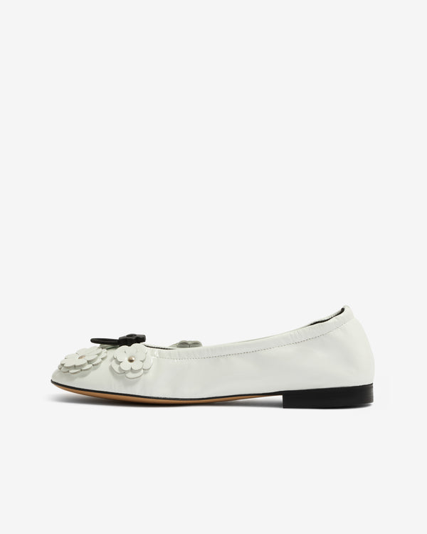 Cecilie Bahnsen - Women’s Brielle Flat Ballerina - (White)