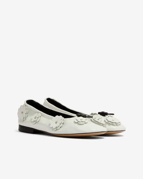 Cecilie Bahnsen - Women’s Brielle Flat Ballerina - (White)