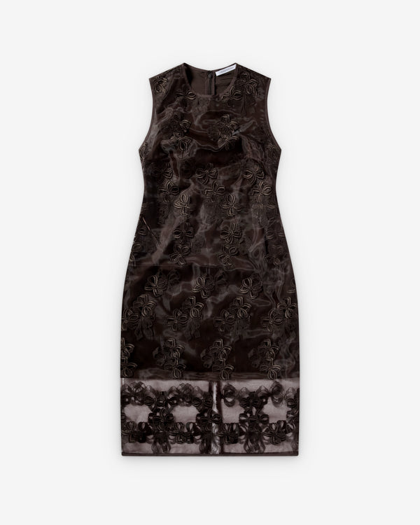 Cecilie Bahnsen - Women's Rosette Organza Dress - (Brown)