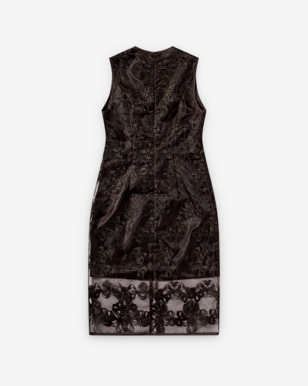 Cecilie Bahnsen - Women's Rosette Organza Dress - (Brown)