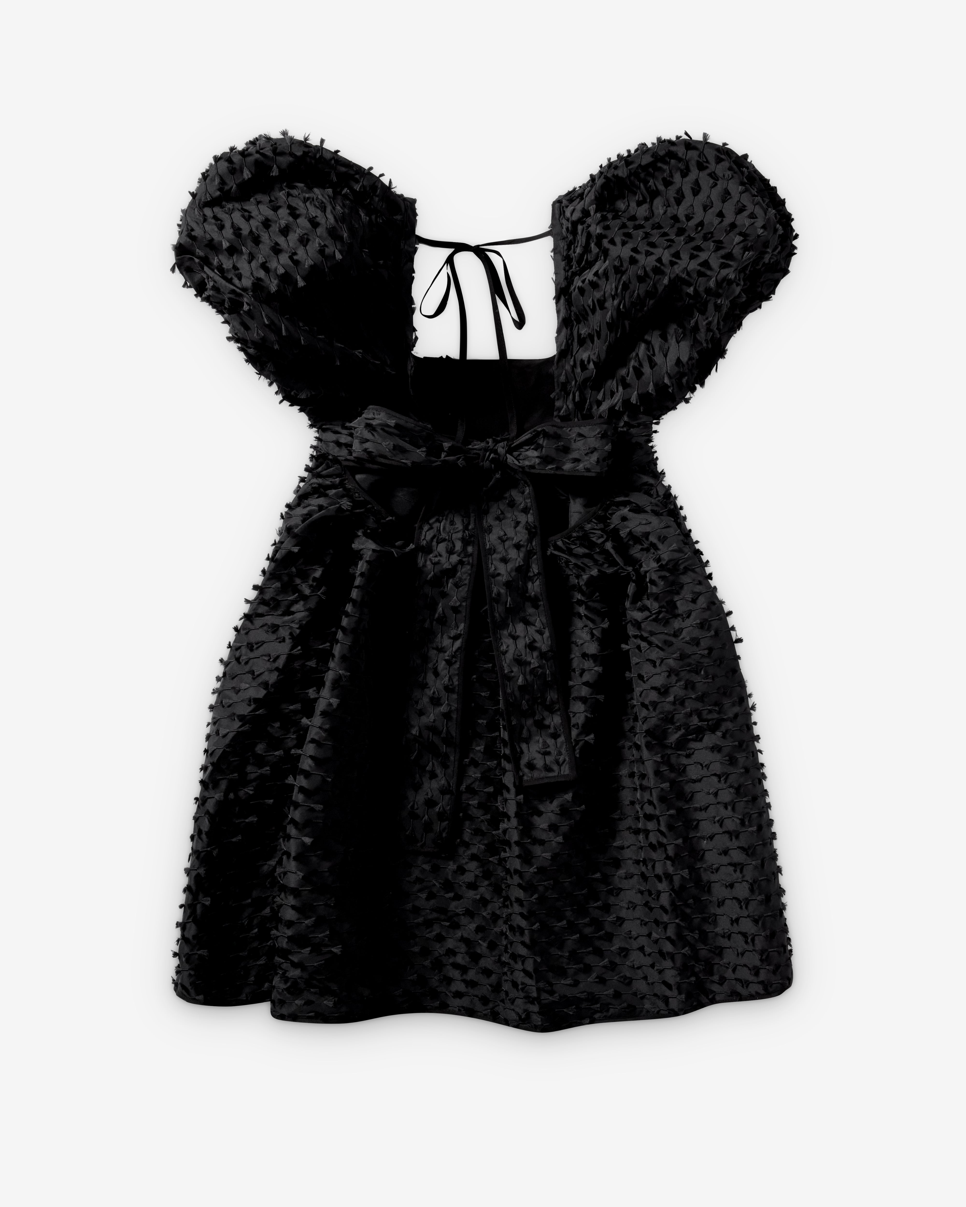 Cecilie Bahnsen: Women's Fiamma Fil-Coupé Dress (Black) | Dover