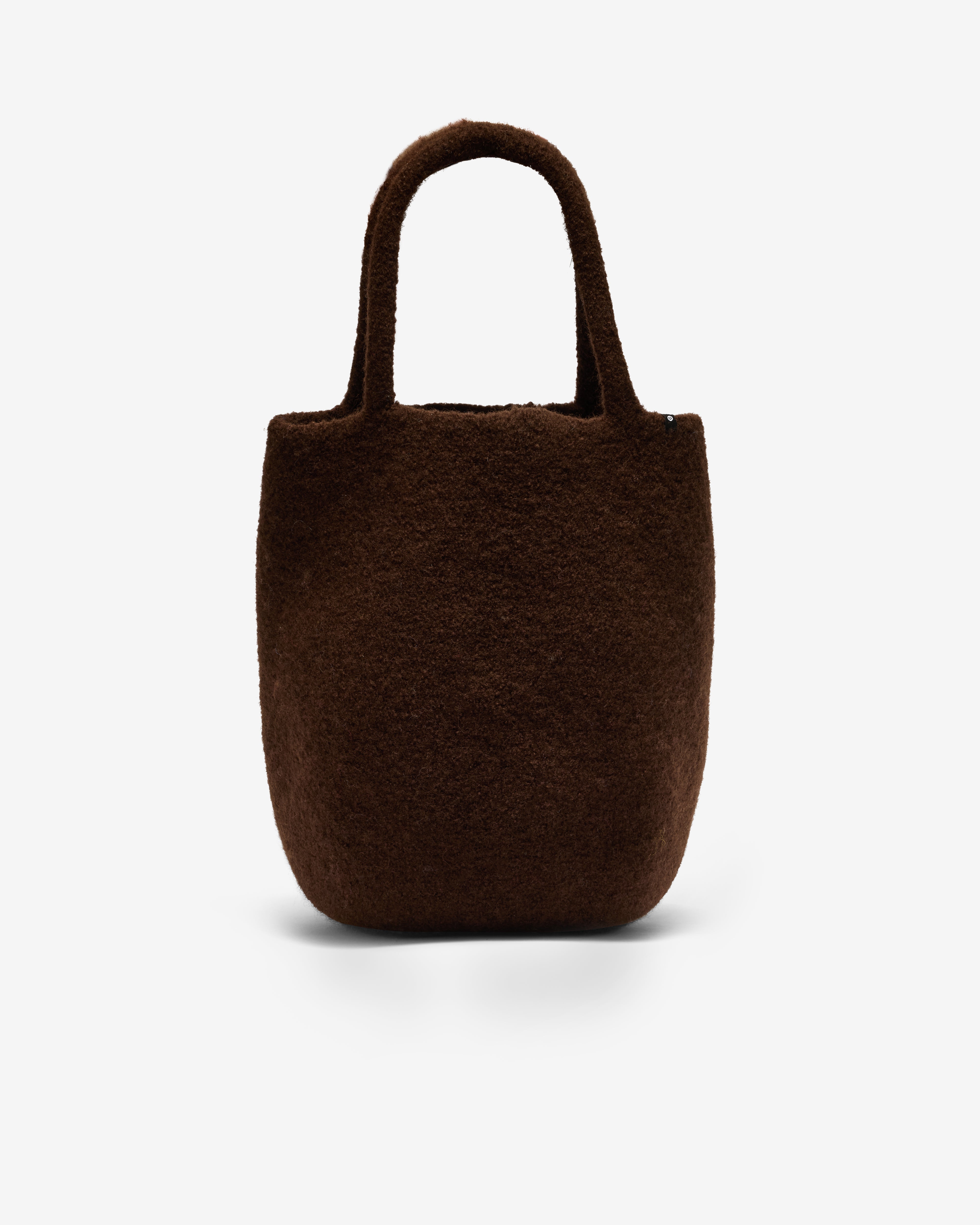 Cecilie Telle: Women's Bucket Bag Two (Dark Brown) | Dover Street